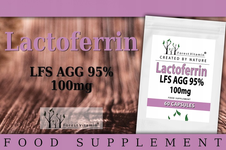 LAKTOFERYNA LACTOFERRIN 95% 60 kaps PERFEKCYJNA JAKOŚĆ