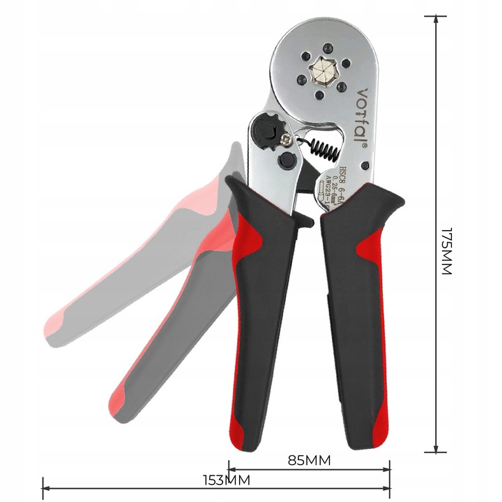 ZACISKARKA PRASKA TULEJEK DO KABLI SZEŚCIOKĄTNA