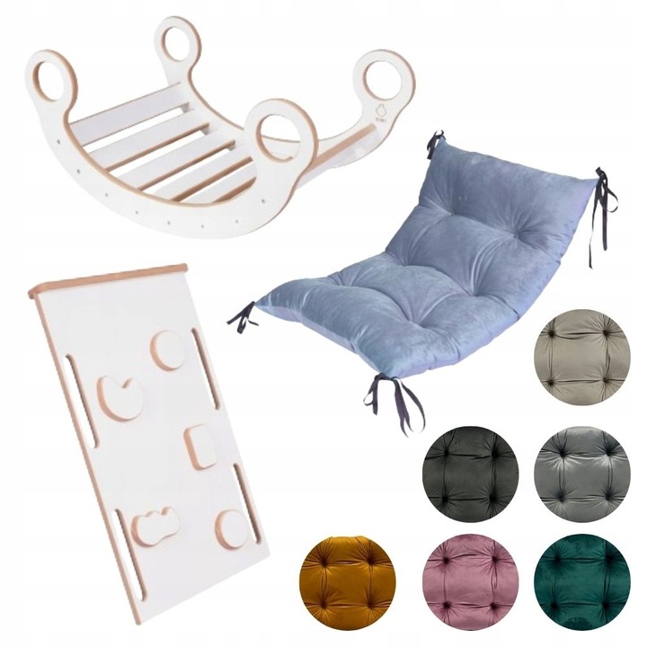 Bujak Montessori + Ścianka + Zjeżdżalnia +Poduszka RÓŻNE KOLORY Certyfikat