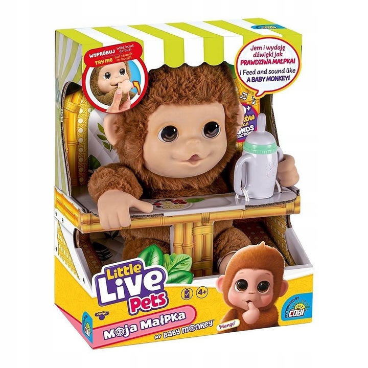 COBI LITTLE LIVE PETS 26613 MAŁPKA Little Live Pets Moja małpa Mango Cobi