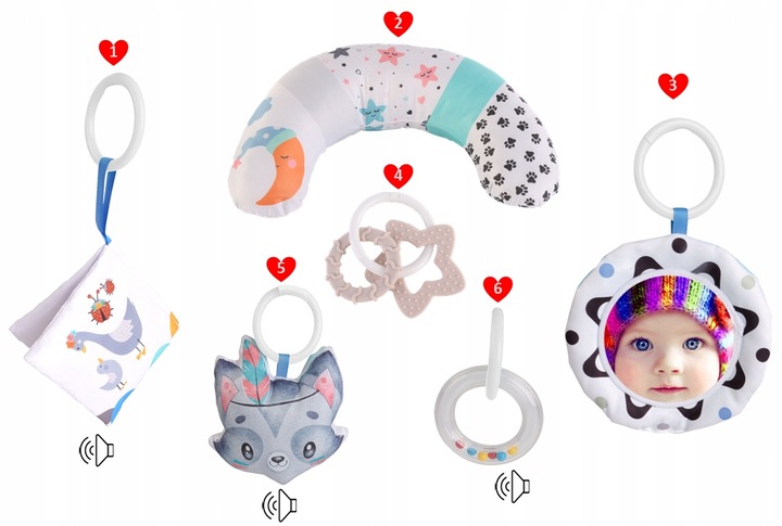 Duża Mata Edukacyjna Miękka Interaktywna 4w1 Książeczka Poduszka Piłki