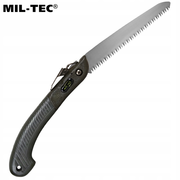 Piła ręczna składana turystyczna na biwak survival lekka Mil-Tec Olive