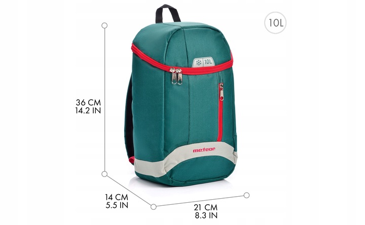 PLECAK TERMICZNY METEOR ARCTIC 10l na plażę rower piknik lekki kompaktowy