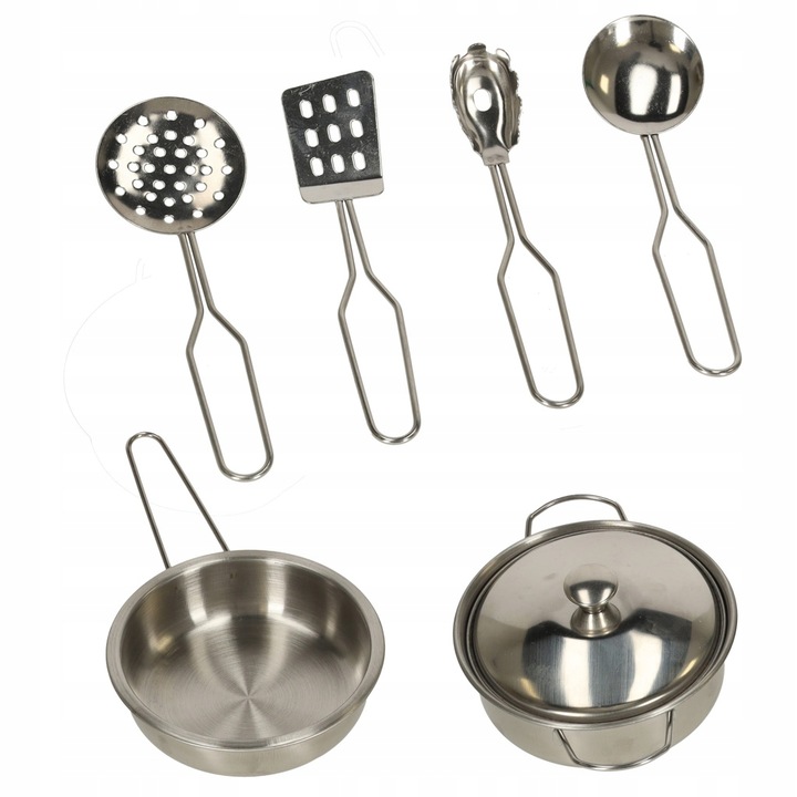 KUCHNIA dla dzieci DREWNIANA z lodówką LED + AKCESORIA garnki sztućce 80cm