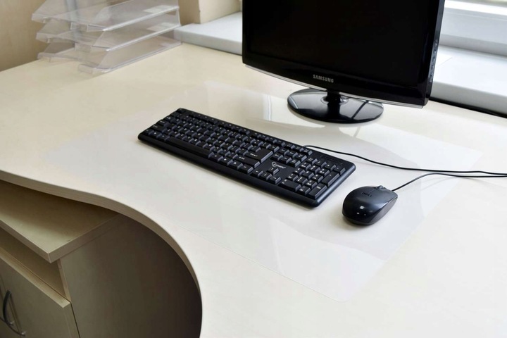 PODKŁADKA NA BIURKO STÓŁ BLAT MATA OCHRONNA PRZEZROCZYSTA PCV 70x50