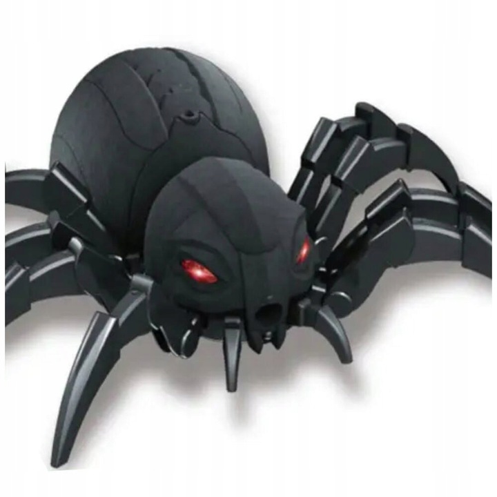 OGROMNY PAJĄK ZDALNIE STEROWANY ROZPYLA MGŁĘ ZIEJE PARĄ OCZY LED PILOT R/C