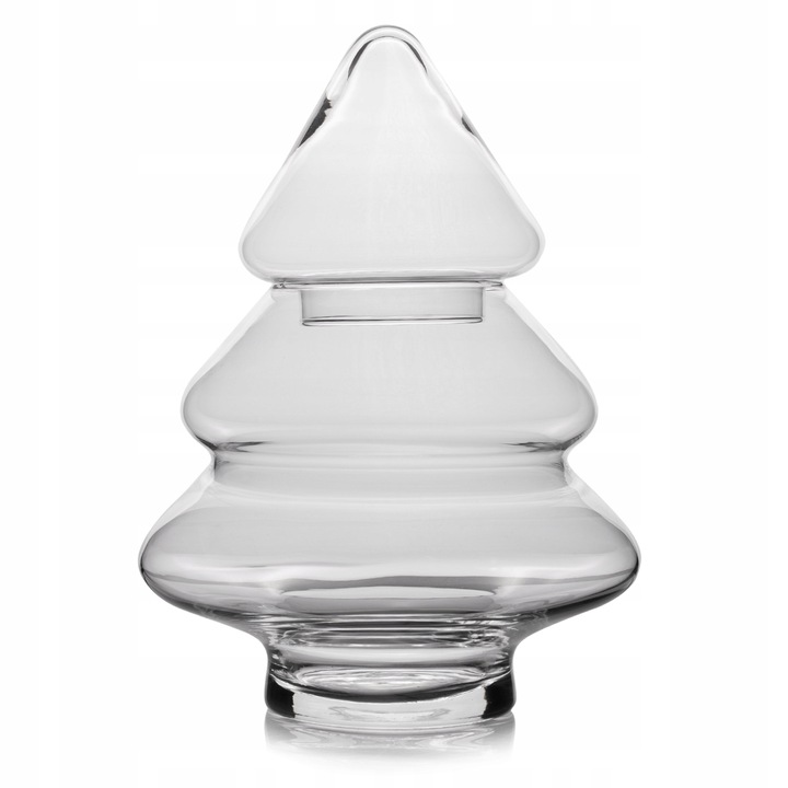 PROMOCJA !! ZESTAW 2szt CHOINEK SZKLANYCH H27 i H40 cm pojemnik na święta