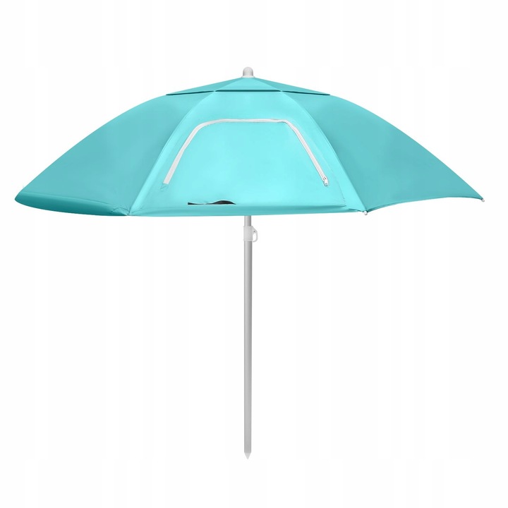 Duży parasol plażowy 2w1 namiot parawan ogrodowy składany w pokrowcu