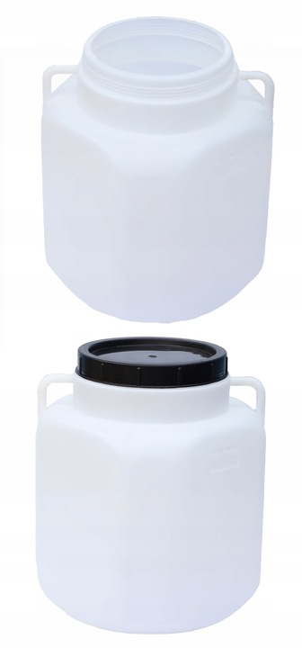 BECZKA PLASTIKOWA na wodę DO KISZENIA KAPUSTY OGÓRKÓW 50L KWADRATOWA atest