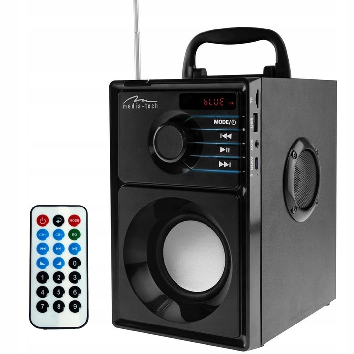 Głośnik BEZPRZEWODOWY BLUETOOTH 5.1+ EDR BOOMBOX 600W PMPO FM MP3 pilot