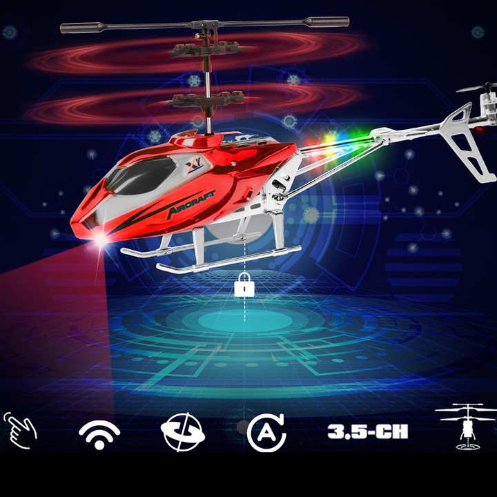 HELIKOPTER ZDALNIE STEROWANY RC SAMOLOT NA PILOT LED USB ŚMIGŁOWIEC 2.4G