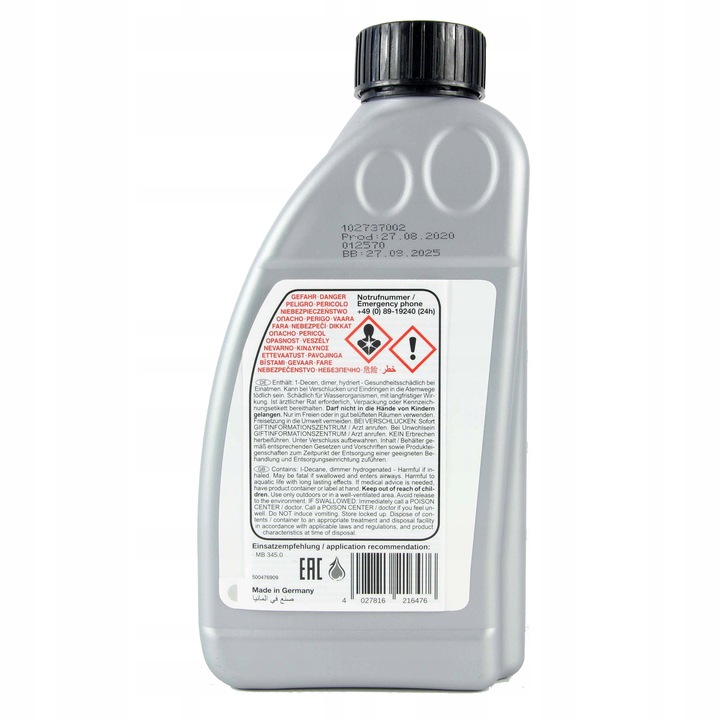 FEBI OLEJ ATF 1L HYDRAULICZNY/ 345.0/ ZIELONY