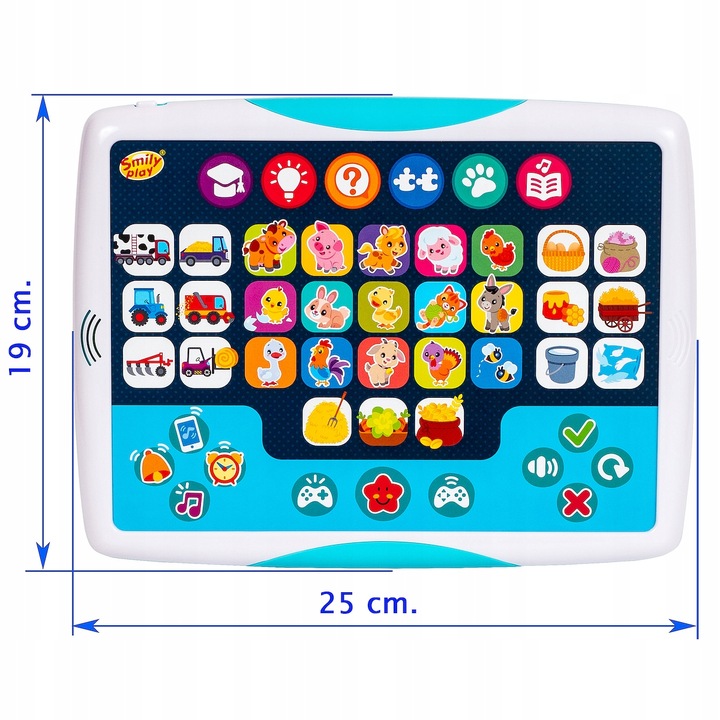 Smily Play Interaktywny edukacyjny tablet dla dzieci smart Zwierzątka