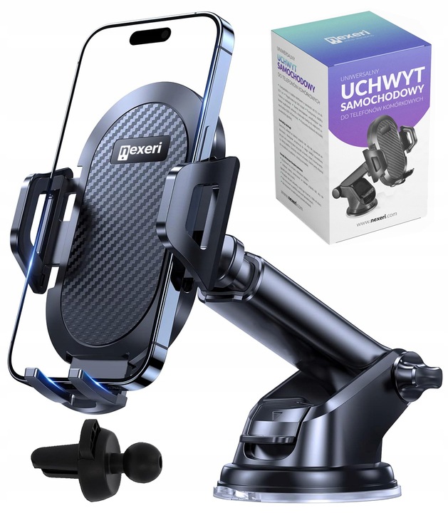 UCHWYT WIESZAK NA TELEFON SZYBĘ DESKĘ DO SAMOCHODU