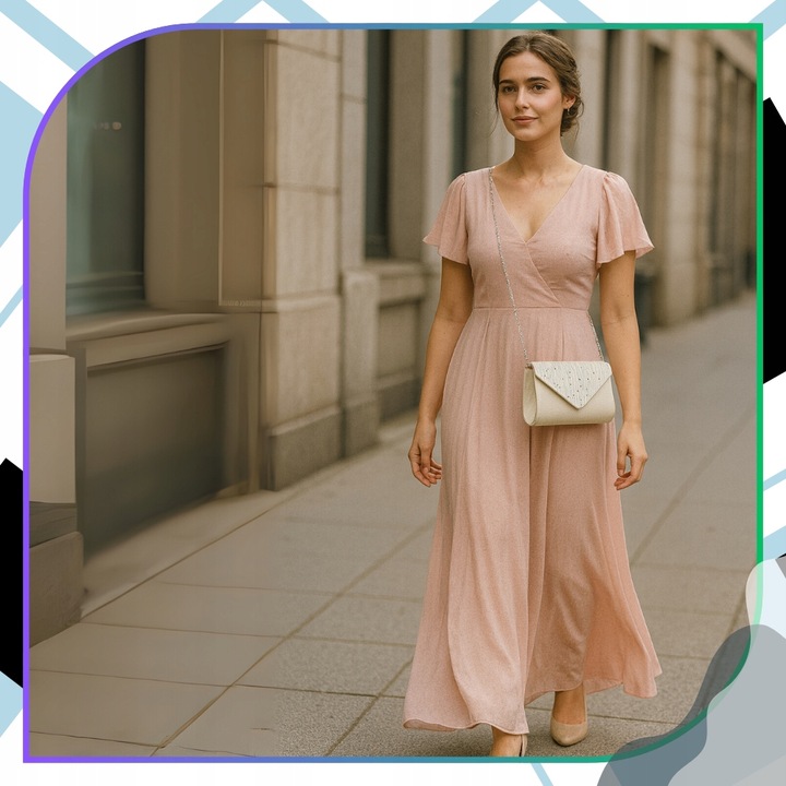 Torebka Kopertówka Błyszcząca Wizytowa Wieczorowa na ramię damska elegancka