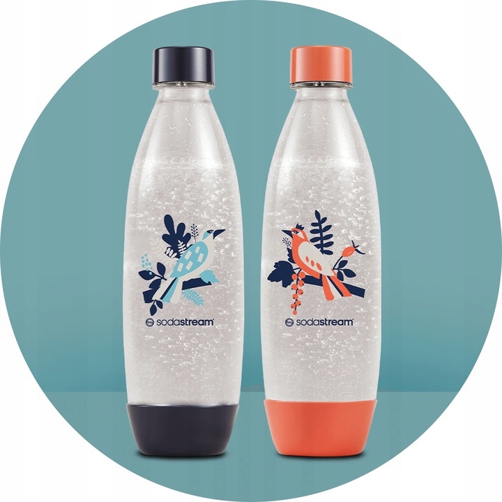 Butelki SodaStream Fuse Free Birds Ptaki 2 szt. x 1L do Saturatora Zestaw