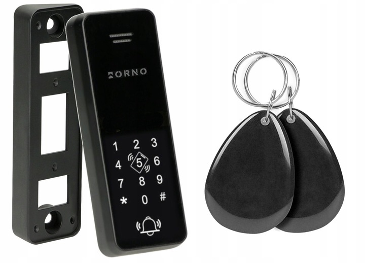 Domofon do Furtki BEZSŁUCHAWKOWY z Szyfratorem RFID na KOD BRELOK 2-Żyłowy