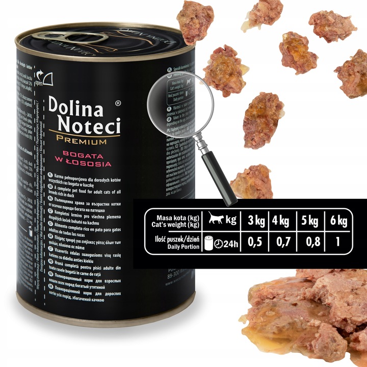 MOKRA KARMA DLA KOTA W GALARETCE DOLINA NOTECI PREMIUM MIX SMAKÓW 24 x 400G