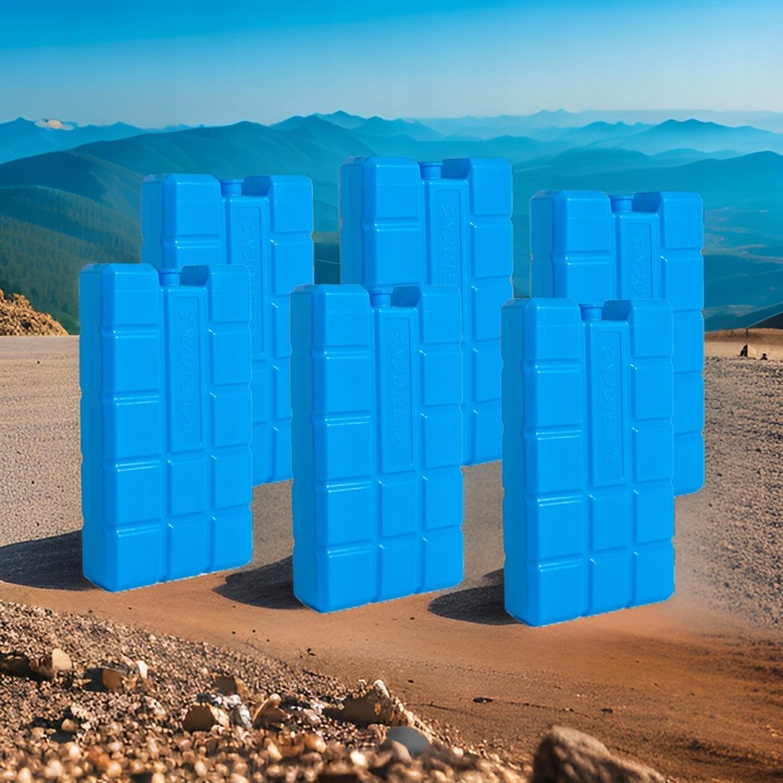 ZESTAW 6 WKŁADÓW 400 ML, 6 x WKŁAD CHŁODZĄCY, DO LODÓWKI TURYSTYCZNEJ