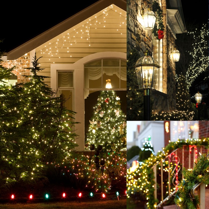 Lampki solarne CHOINKOWE do ogrodu 200 LED DRUCIK świąteczne ZEWNĘTRZNE 20m