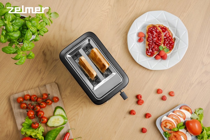 TOSTER ZELMER OPIEKACZ KANAPEK 7 POZIOMÓW ELEKTRYCZNY TOSTY 2 KROMKI 750W