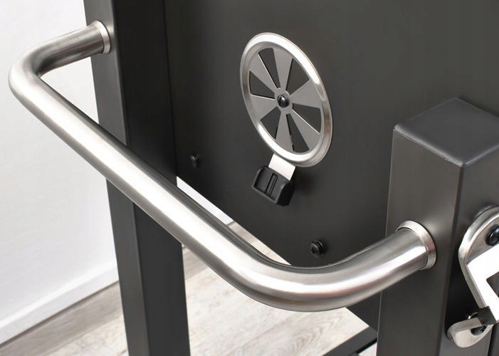 GRILL WĘGLOWY ANGULAR RUSZT ŻELIWNY + POKROWIEC