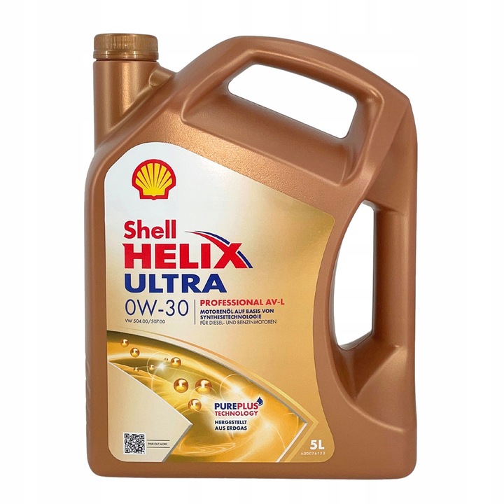 Shell Helix Ultra 0W30 AV-L 5L - VW 504 / 507 - OLEJ + ZAWIESZKA GRATIS!