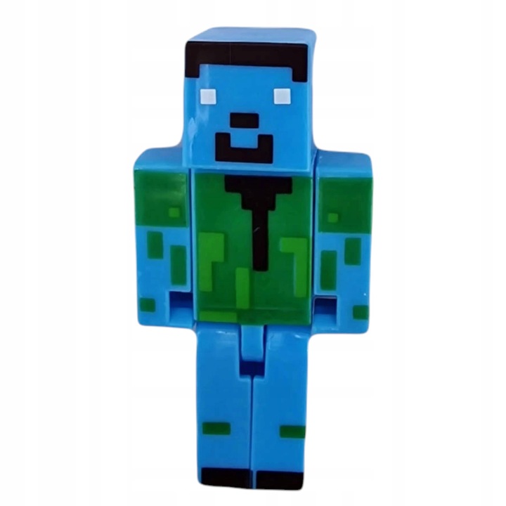 MINECRAFT - ZWSTAW 7 FIGUREK Z GRY DUŻY ZESTAW 8W1 MIECZ PIXEL ŚWIECĄCY