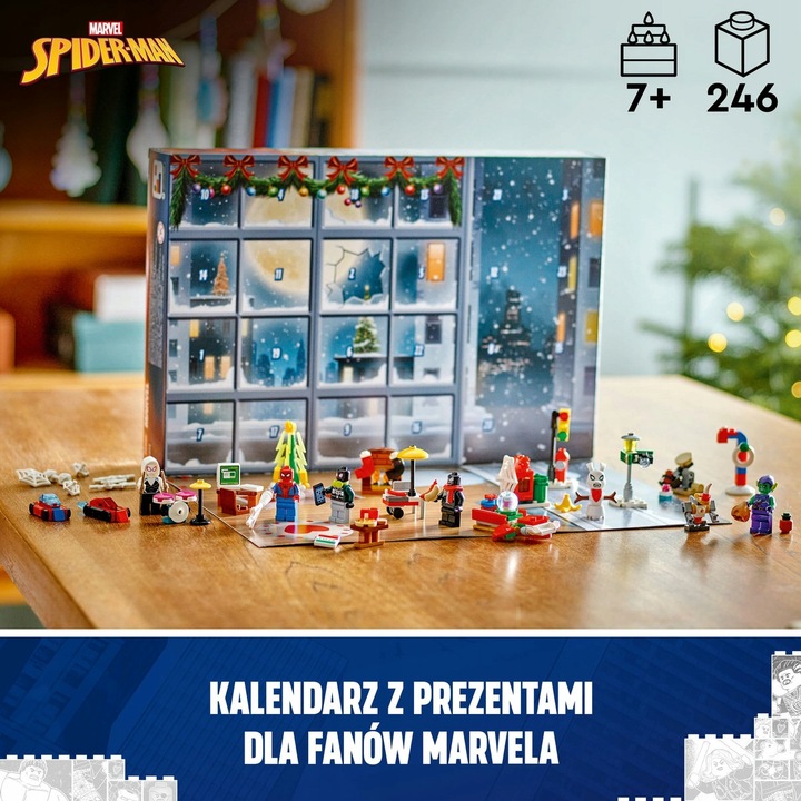 LEGO SPIDERMAN Oryginalny Kalendarz Adwentowy z okienkami Avengers Spidey
