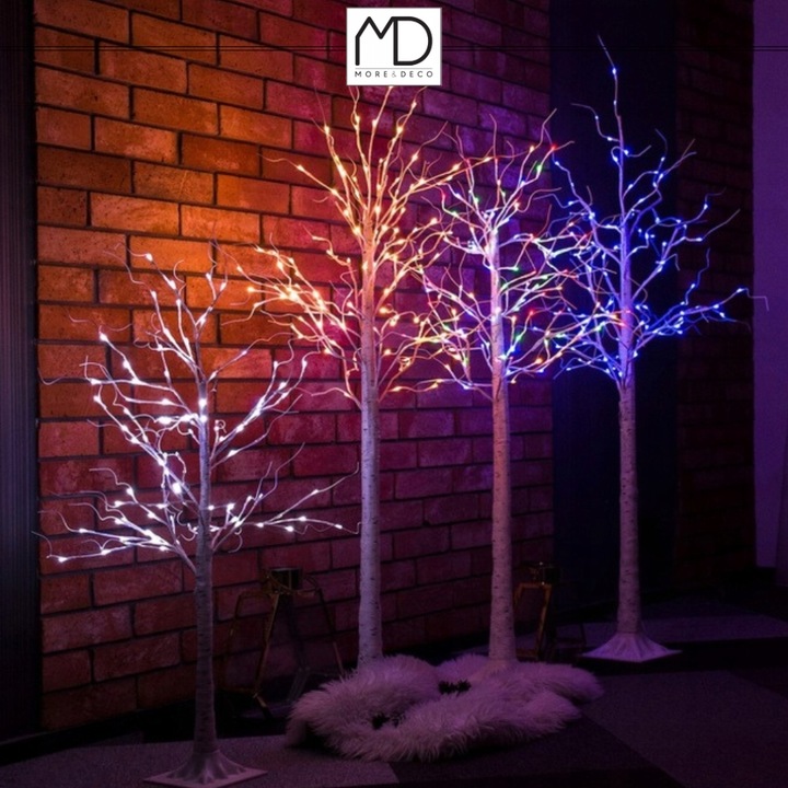 Brzoza led 120cm 48led multikolor drzewko dekoracja bożenarodzenie kolorowy