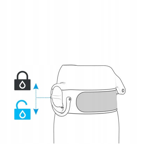 Mały bidon na wodę z syrenkami butelka z ustnikiem i pokrywą ION8 0,35 l