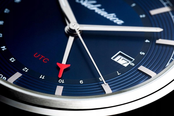 SZWAJCARSKI ZEGAREK MĘSKI ADRIATICA A8307.5115Q CLASSIC GMT DATA SZAFIR BOX