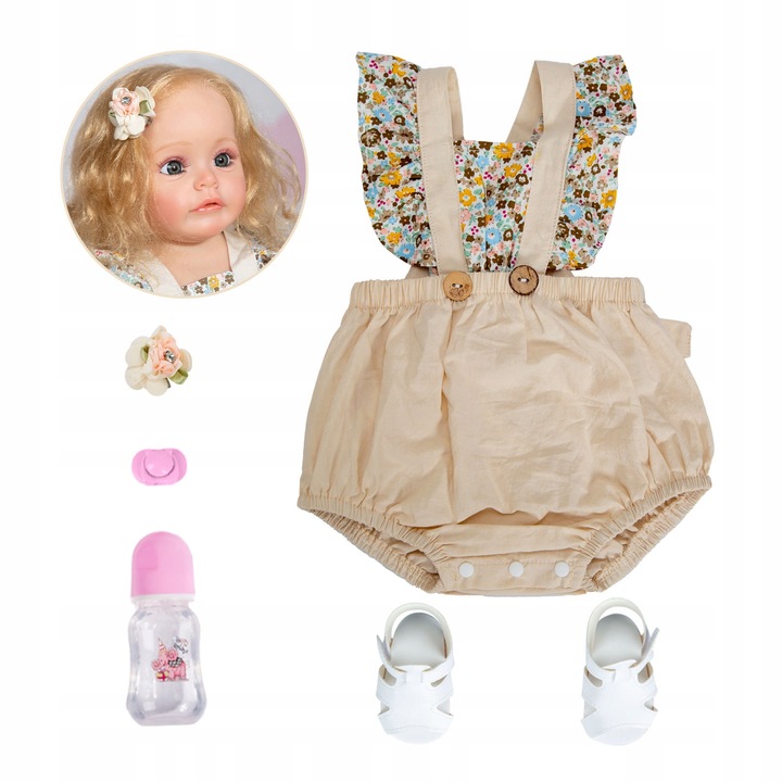 Lalka realistyczna odrodzona dziecko 55cm zmywalny, Jak prawdziwe niemowlę