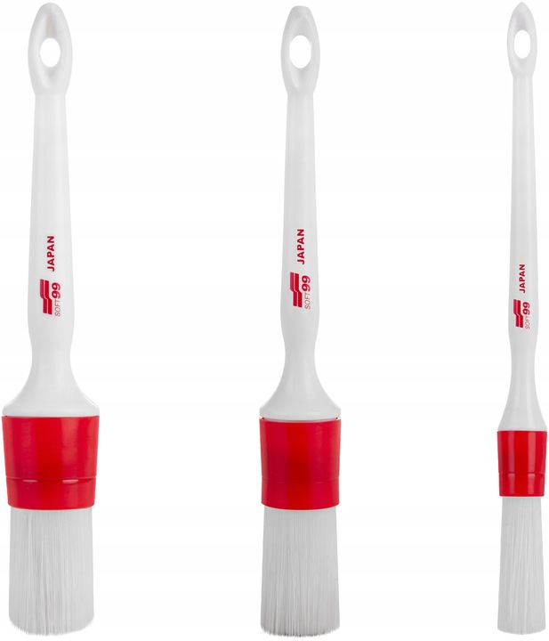 Soft99 Exterior Zestaw 3 pędzelków Syntetycznych