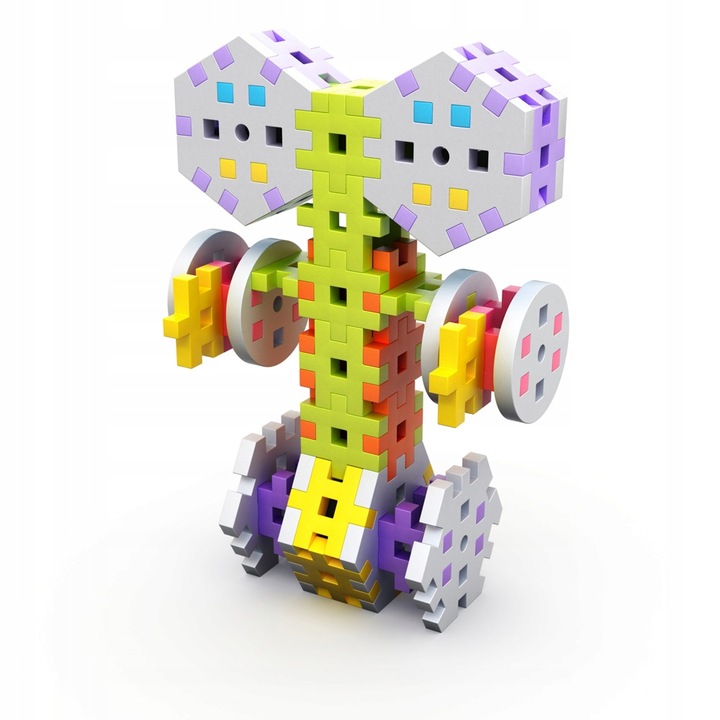 KLOCKI KONSTRUKCYJNE WAFLE MELI Basic Constructor 200 El MINI WAFFLE PUZZLE