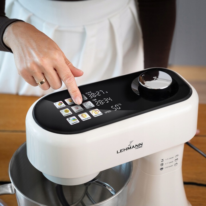 ROBOT PLANETARNY KUCHENNY MIKSER GRZANA MISA WAGA WYŚWIETLACZ FERMENTACJA