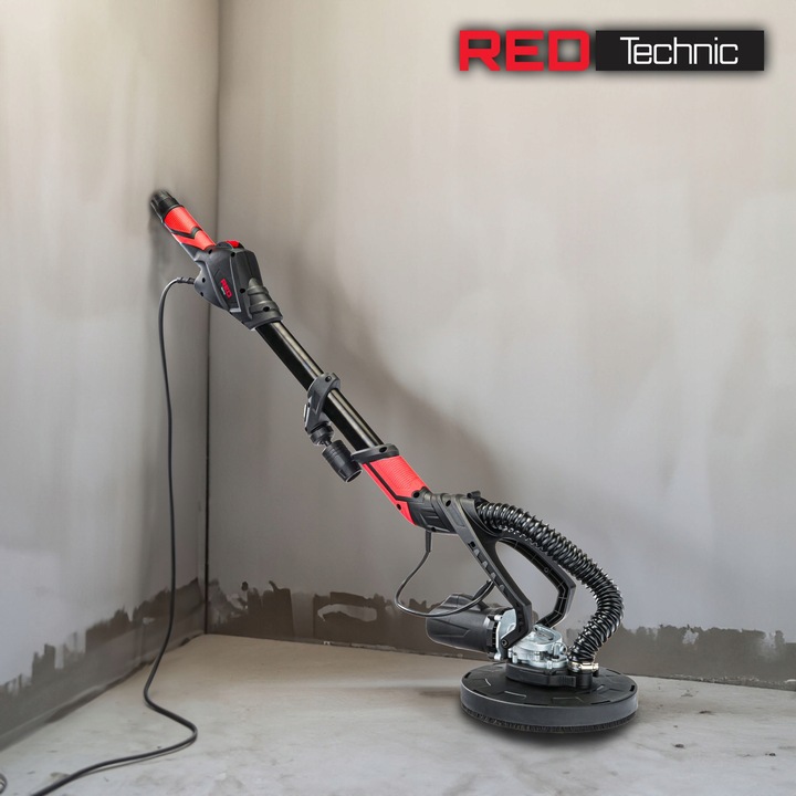 Szlifierka Do Gładzi GIPSU Tynku Żyrafa LED z Wysięgnikiem Bezpyłowa 2 Pady