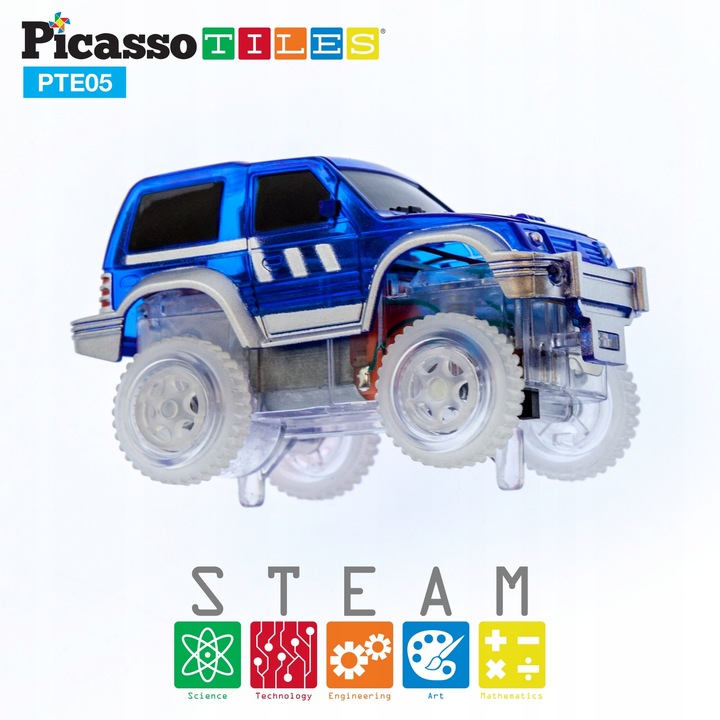 2x auto autko LED do torów magnetycznych klocki magnetyczne tor samochodowy