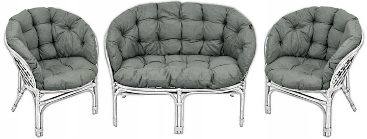 PODUSZKI PODUCHY NA MEBLE RATTAN RATTANOWE KOMPLET