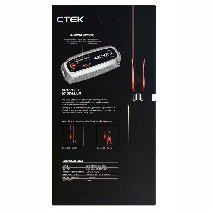 CTEK MXS 5.0 12V 5A 56-998r mxs5.0