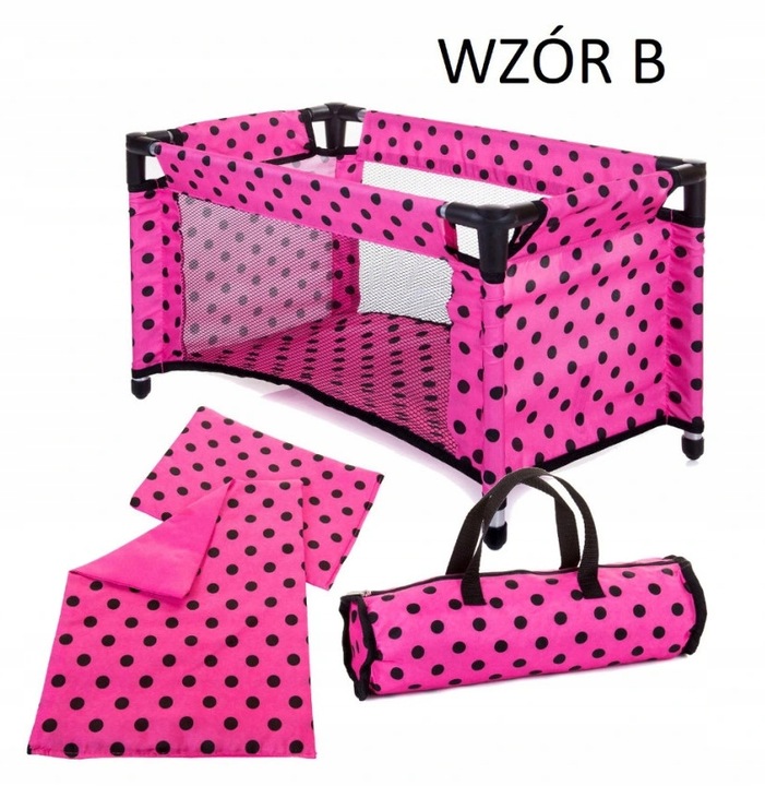 Doris ŁÓŻECZKO DLA LALEK KOJEC + POŚCIEL + TORBA