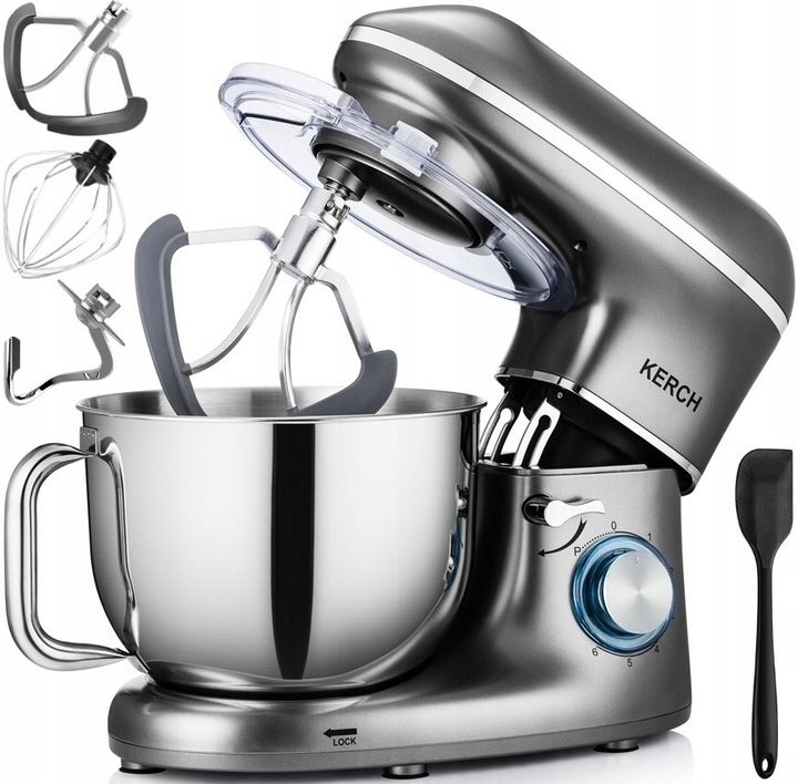 ROBOT KUCHENNY PLANETARNY MIKSER Z MISĄ KERCH MYCHEF 4000W GREY 6,2L