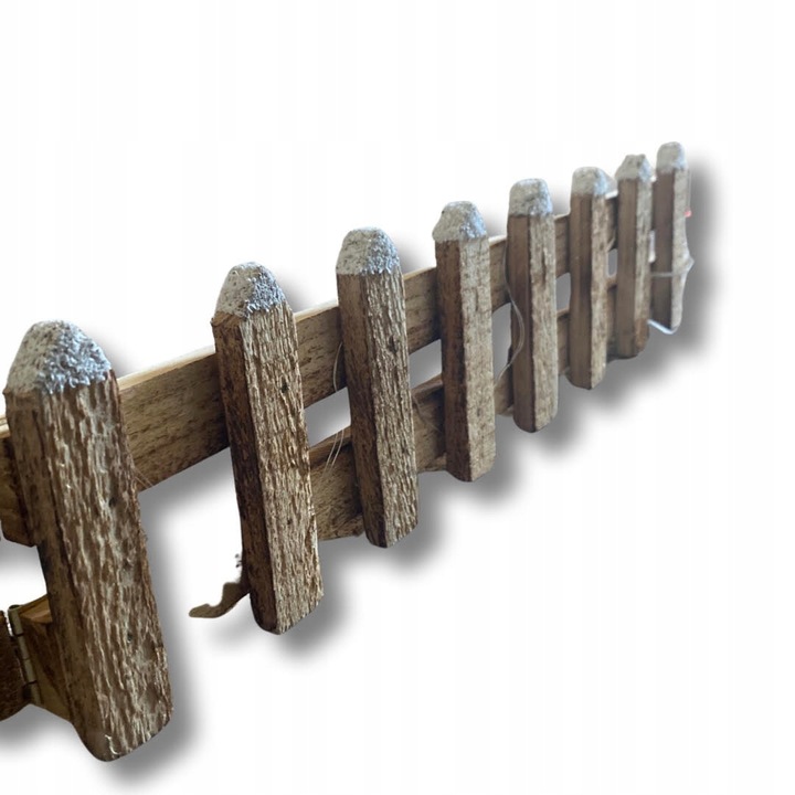 PŁOTEK OZDOBNY DEKORACJA ŚWIĄTECZNA Z LAMPKAMI LED