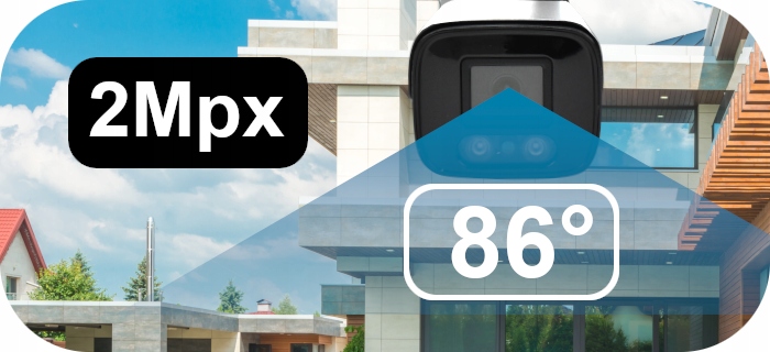 ZEWNĘTRZNA KAMERA IP WIFI 2MPX METALOWA WBUDOWANY MIKROFON I GŁOŚNIK IR30