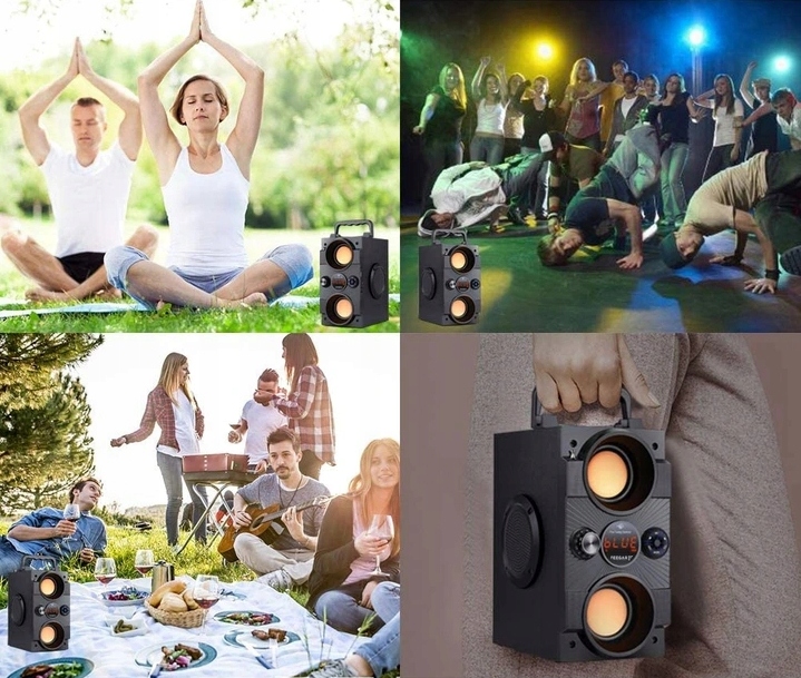 Głośnik Bluetooth Feegar 4000mah Radio USB SD AUX