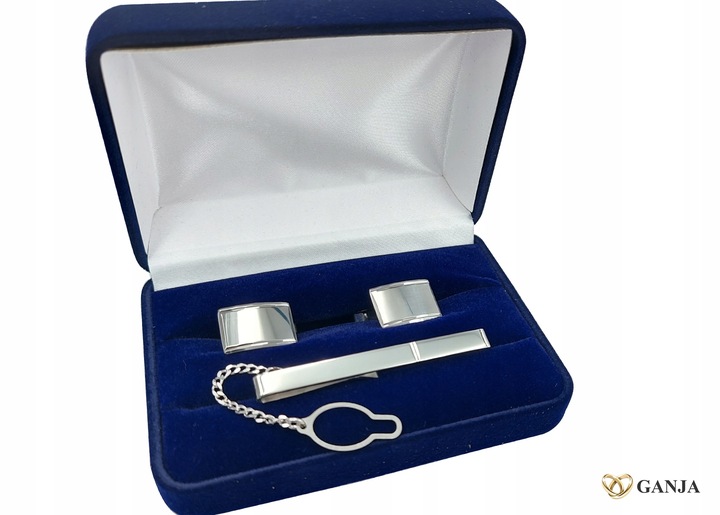 Zestaw Spinka do krawata i Spinki mankiet AG925