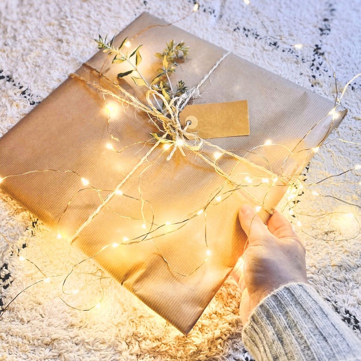 LAMPKI DRUCIKI 100 LED 13m ZEW/WEW MIKRO NA PRĄD 8 FUNKCJI CIEPŁE ZASILACZ