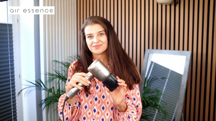 Inteligentna suszarka do włosów Air Essence MistralBlow iQ Ionic Gold&Grey