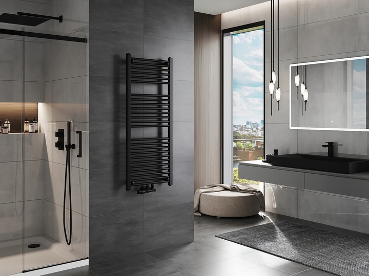 MEXEN MARS GRZEJNIK ŁAZIENKOWY 1200x500 CZARNY