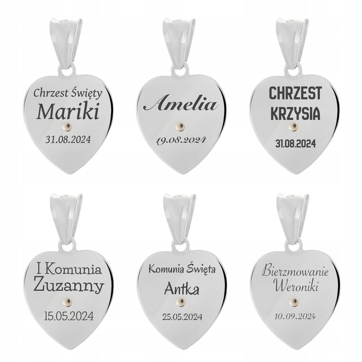 Srebrny medalik pr. 925 Matka Boska Częstochowska Grawer Prezent na Chrzest